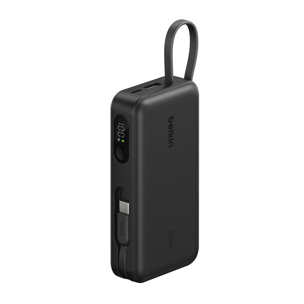 Belkin Power Bank 10K with Integrated Cable and Display - Black, 10K, 11.5in cable - Image 9