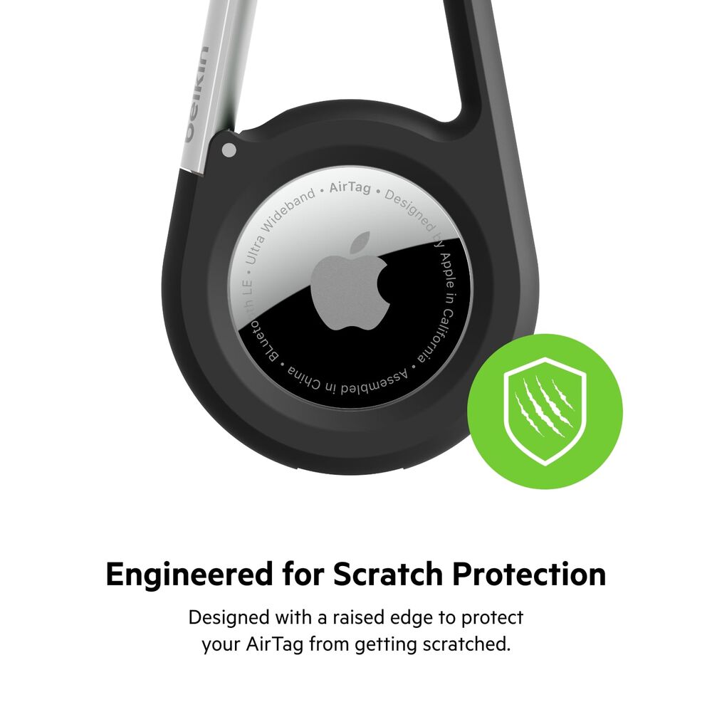 Belkin Secure Holder with Carabiner for AirTag - Black - Image 4