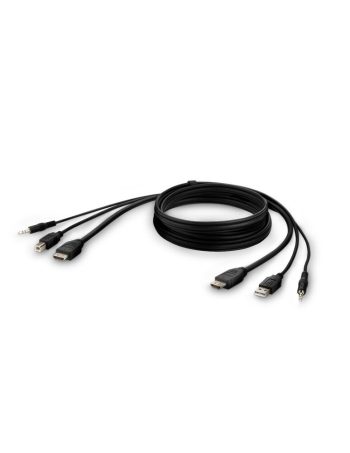 Belkin TAA HDMI/USB/AUD CBL,HDMI M/M; USB A/B, 10' - Black, 10.0 feet