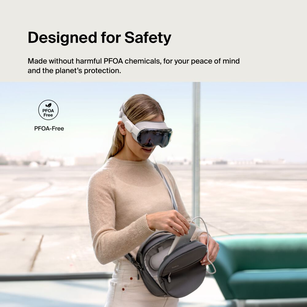 Belkin Travel Bag for Apple Vision Pro - Gray - Image 7