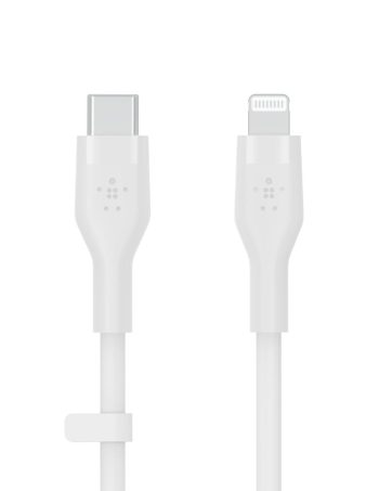Belkin USB-C Cable with Lightning Connector - White, 6.6 ft