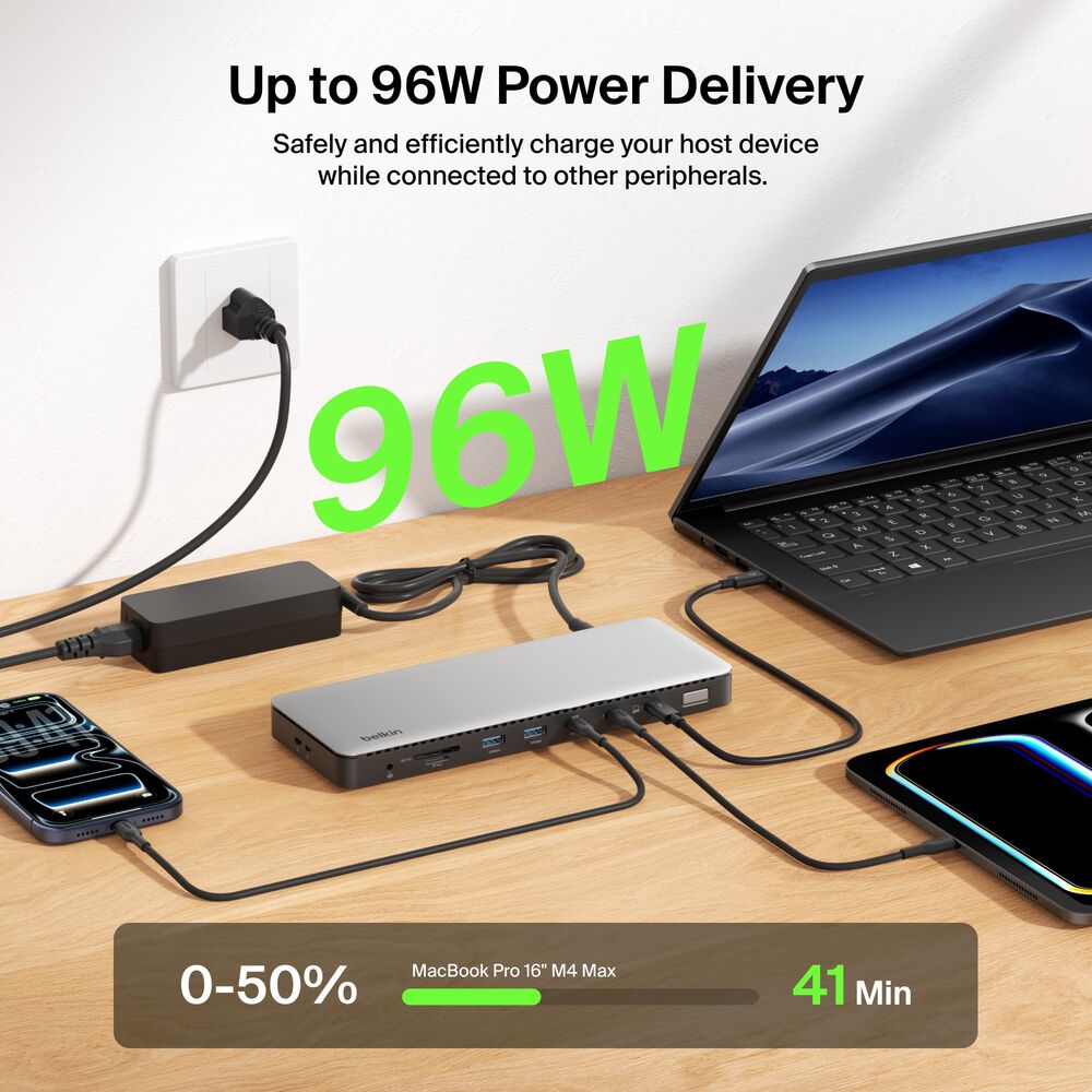Belkin Thunderbolt 4 Dock - Gray - Image 6