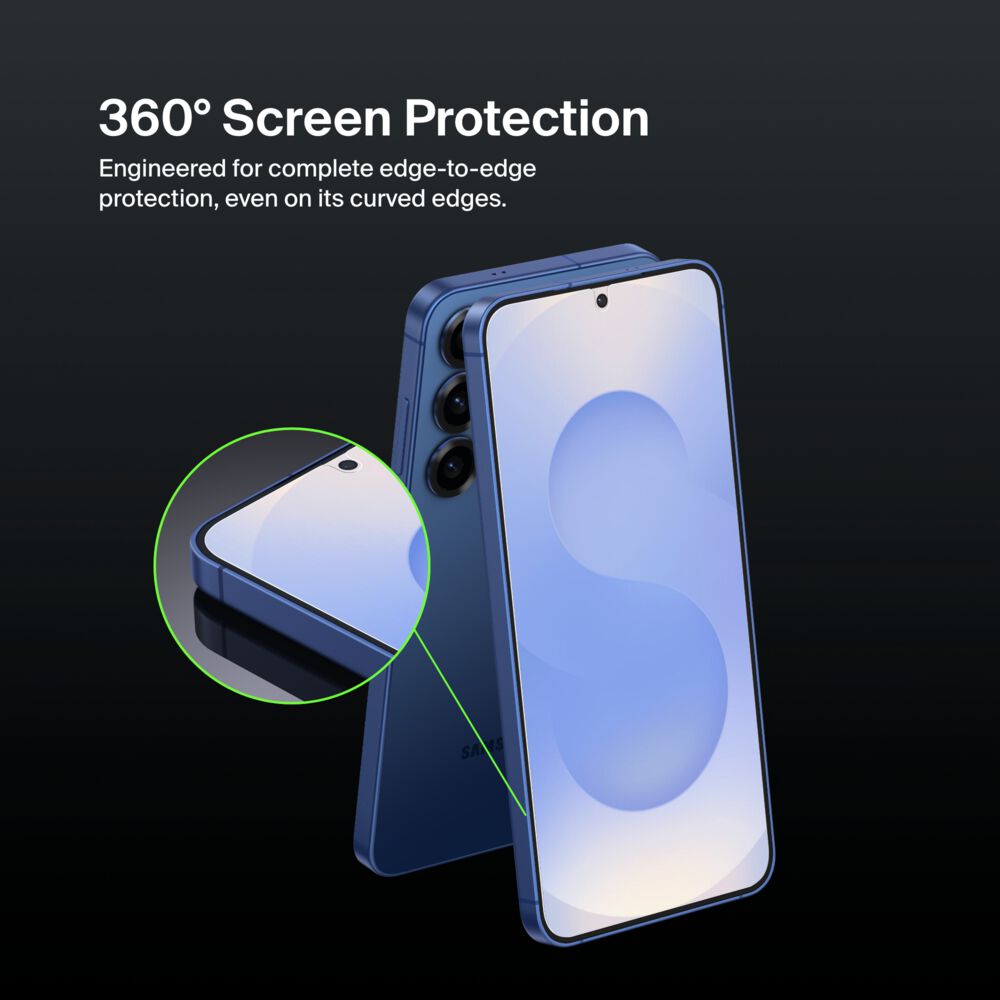Belkin InvisiGlass Treated Screen Protector for Samsung Galaxy S25+/S24+ - Samsung S25+ / Samsung S24+ - Image 5
