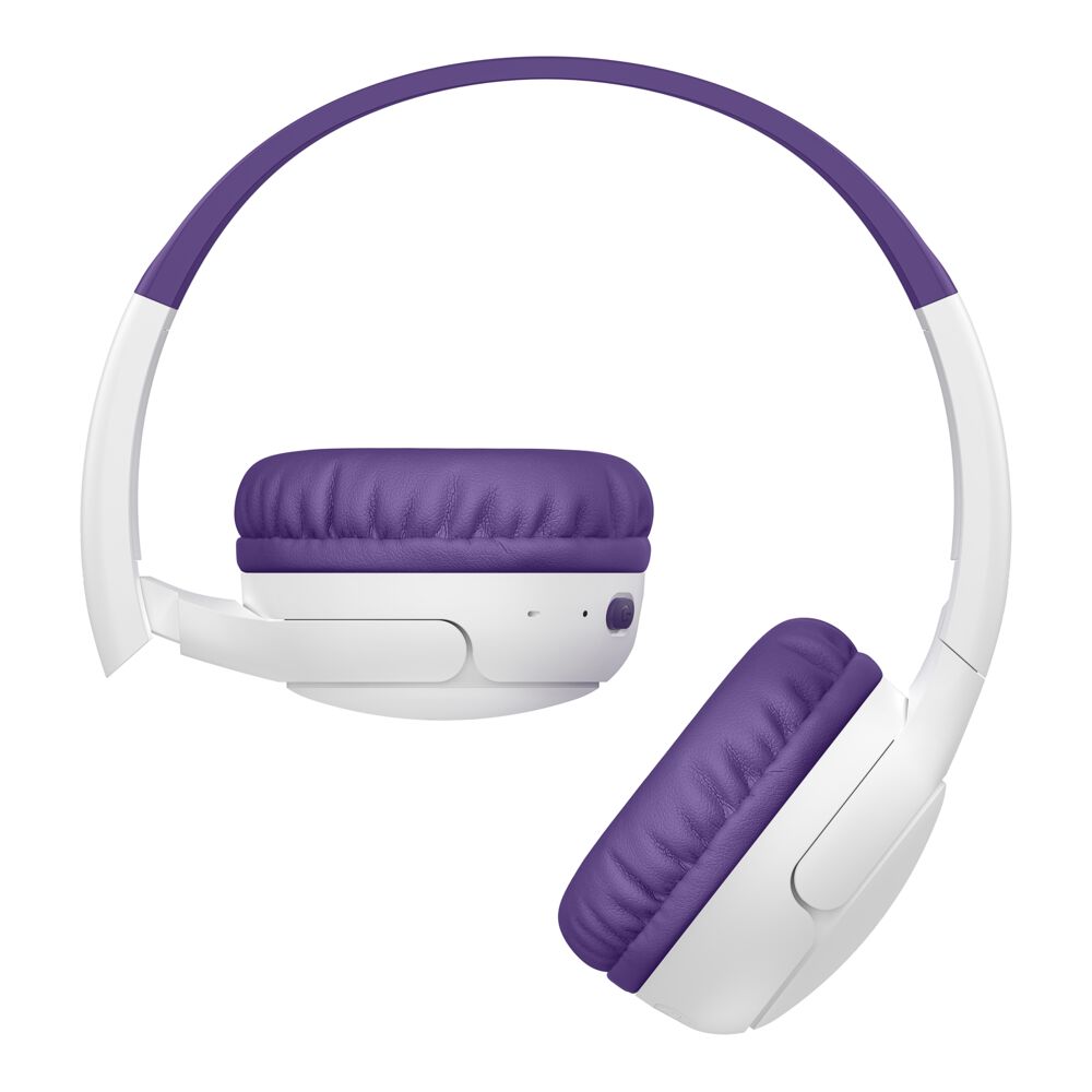 Belkin Wireless On-Ear Headphones for Kids - Purple, Without Case - Image 12