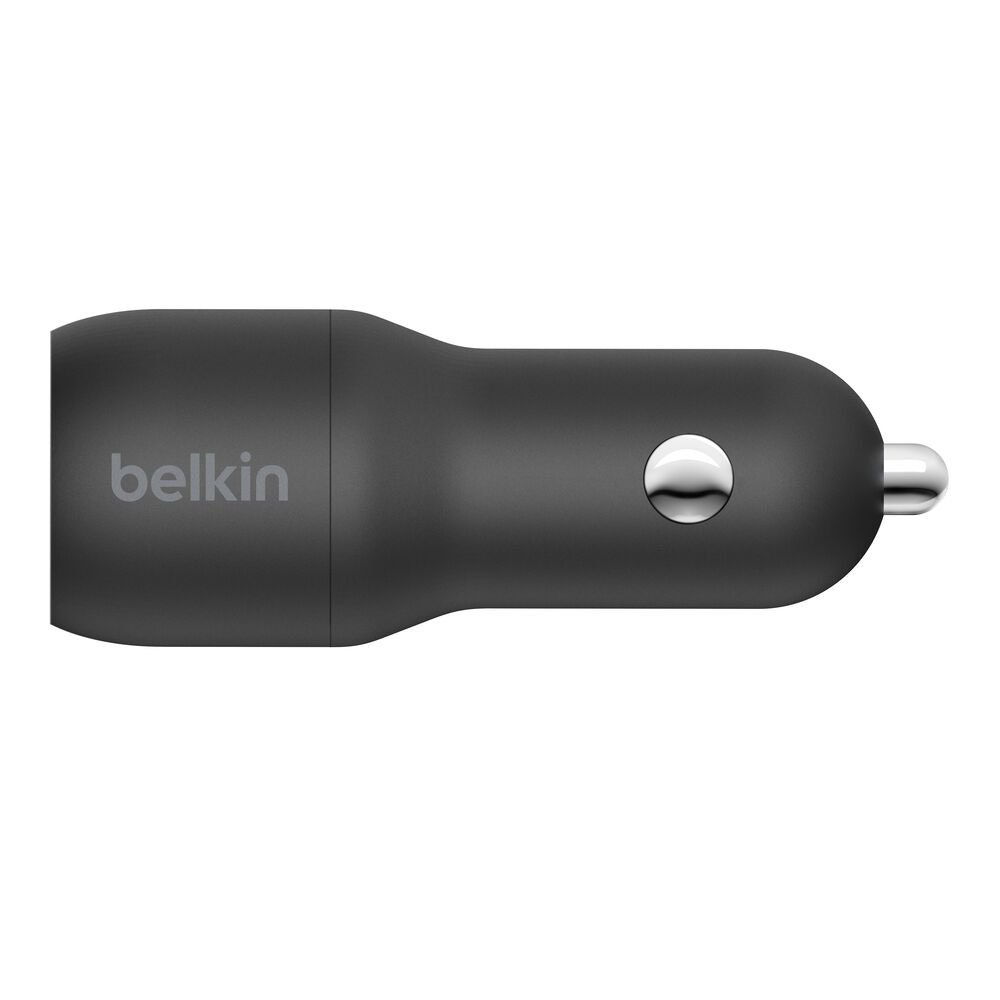 Belkin Dual USB-A Car Charger 24W - Black - Image 2