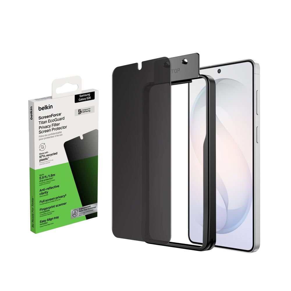 Belkin Titan EcoGuard Privacy Filter Screen Protector for Samsung Galaxy S26 - Image 2