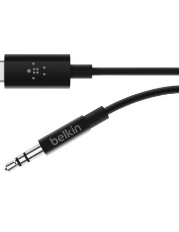 Belkin 3.5mm Audio Cable with USB-C Connector - Black, 3 ft