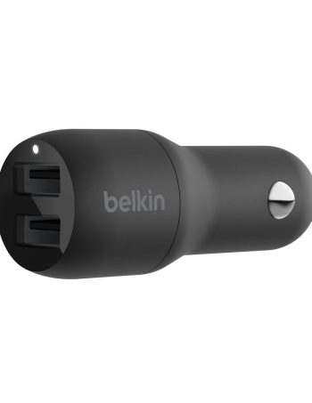 Belkin Dual USB-A Car Charger 24W - Black