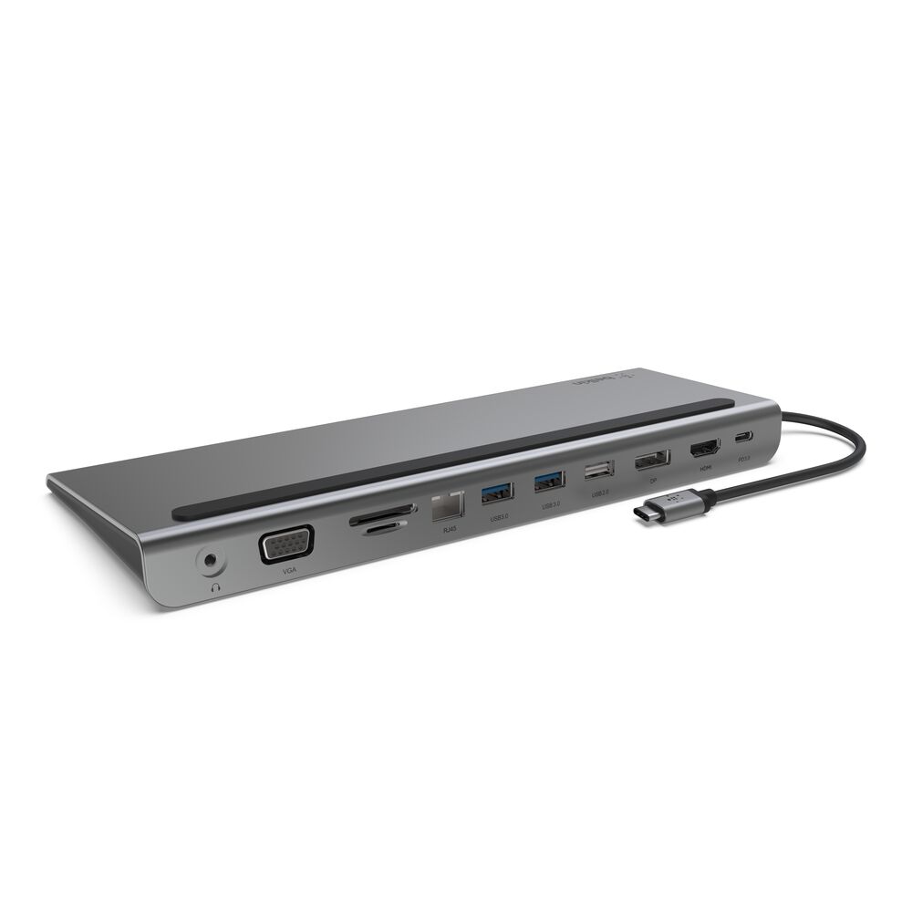 Belkin USB-C 11-in-1 Multiport Dock (Certified Refurbished) - Space Gray - Image 2