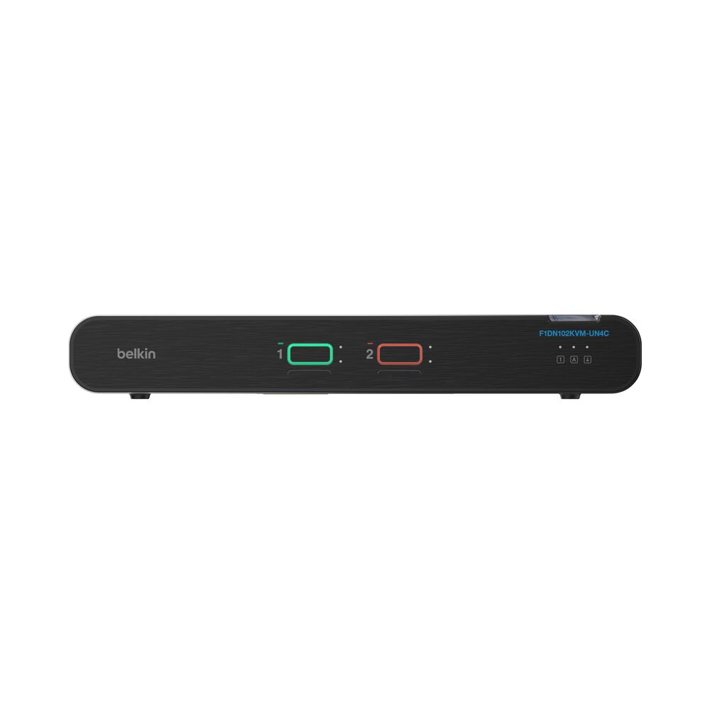 Belkin IsoClave RED/BLACK Secure KVM Switch, 2-Port Single Head