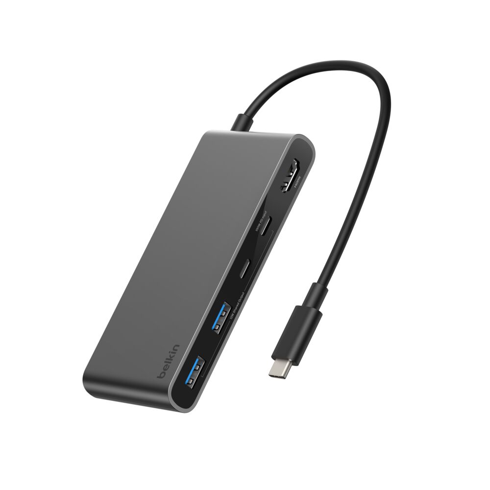 Belkin 7-Port USB-C Hub with Dual USB-C Ports - Space Gray - Image 8