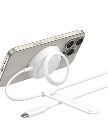 Belkin Magnetic Charger with Qi2 25W - Round Form, White, Power Supply Included