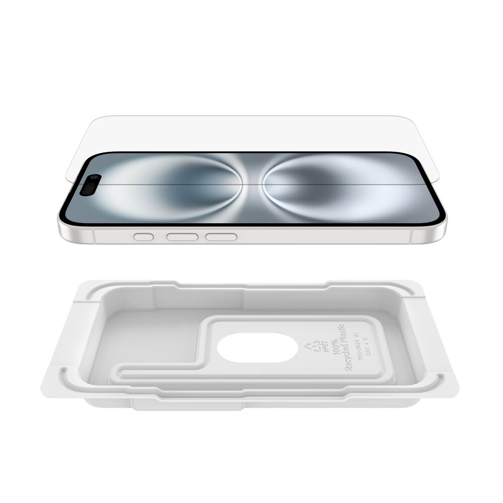 Belkin UltraGlass 2 Treated Screen Protector for iPhone 16 / iPhone 15 / iPhone 14 Pro - Image 9