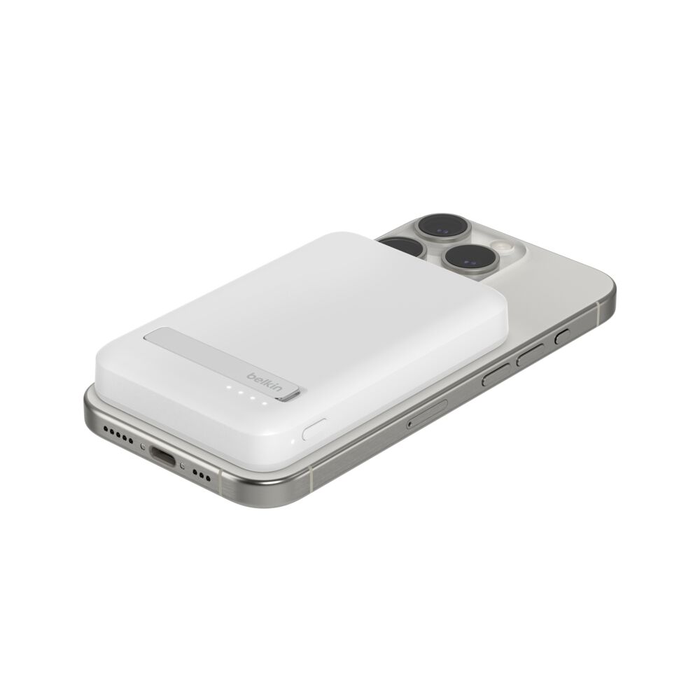 Belkin Magnetic Power Bank with Qi2 15W 5K - White - Image 9