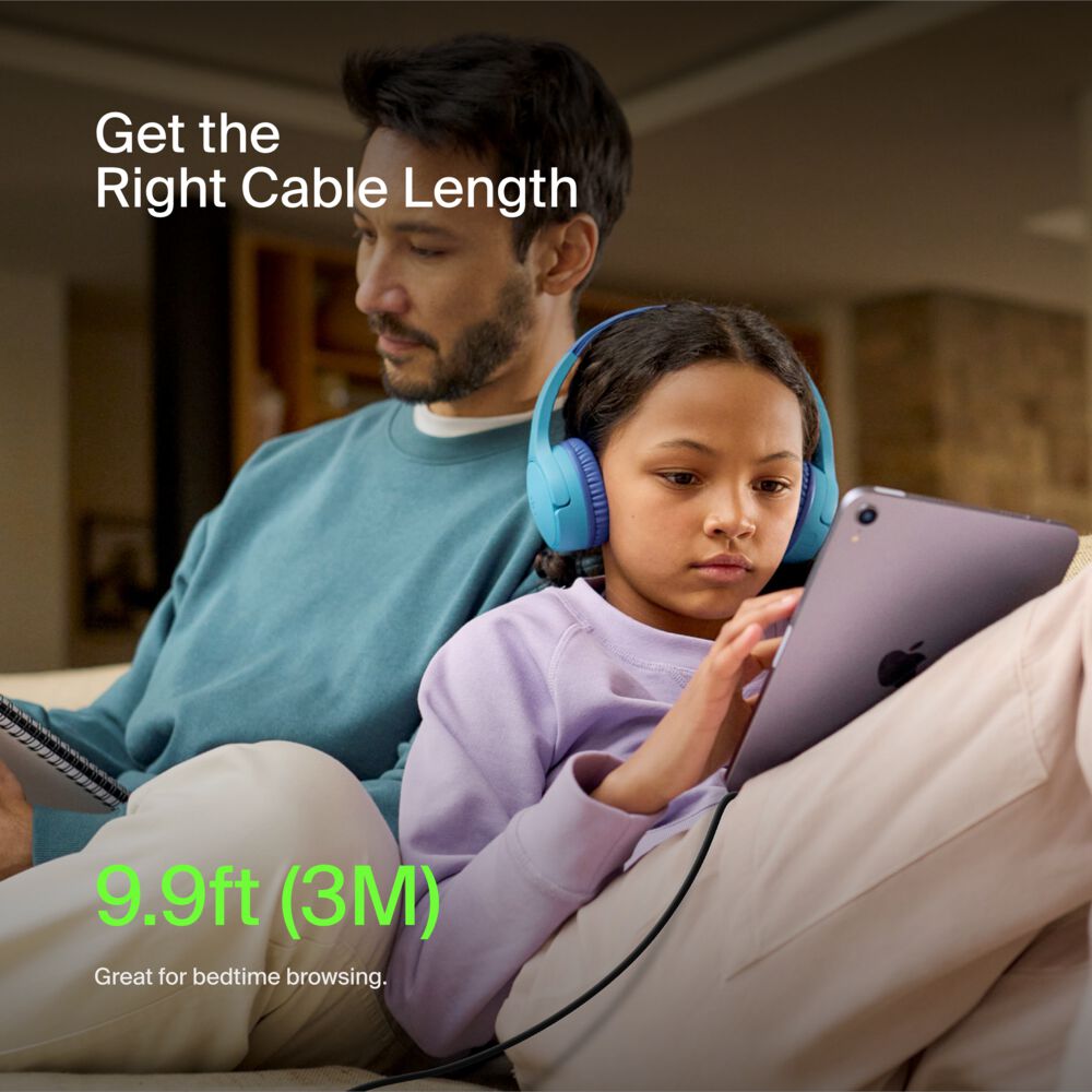 Belkin USB-C to USB-A Cable (3m / 9.8ft, Black) - 9.8 ft, 1 Pack - Image 7
