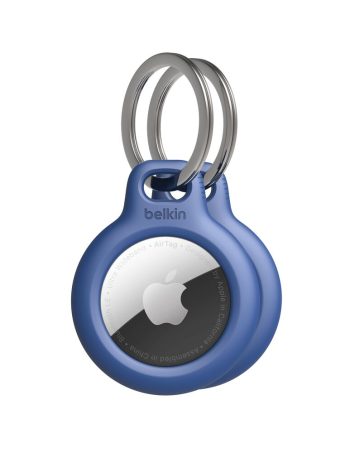 Belkin Secure Holder with Key Ring for AirTag 2-Pack - Blue