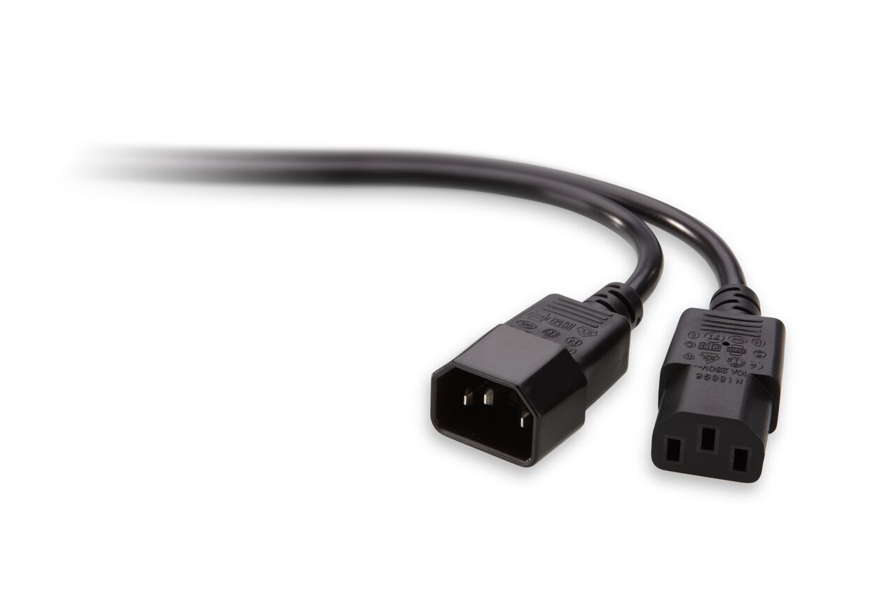 Belkin PRO Series Computer-Style AC Power Extension Cable - 20.0 feet, us