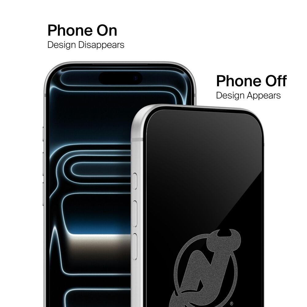 Belkin New Jersey Custom Glass Screen Protector - New Jersey Devils, iPhone 17, Clear - Image 4