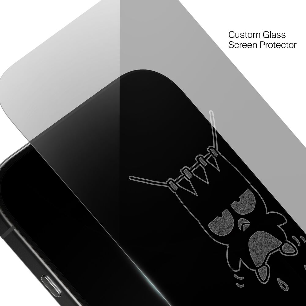 Belkin Badtz-Maru Hanging Custom Glass Screen Protector - iPhone 16 Pro, Clear - Image 5