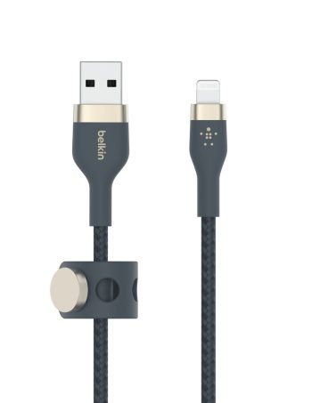 Belkin USB-A Cable with Lightning Connector - Blue, 6.6 ft