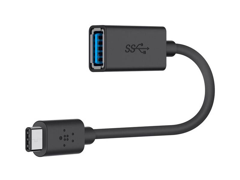Belkin 3.0 USB-C to USB-A Adapter ( USB Type-C) - Compatible with USB-C enabled devices such as laptops, PCs, tablets, smartphones, and with Mac,... – B2B150-BLK