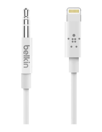 Belkin Enjoy your favorite music anywhere with a single cable that connects your iPhone to 3.5 mm car speakers or home speaker systems. Available... – AV10172BT06-WHT
