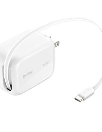 Belkin Retractable GaN Wall Charger 45W