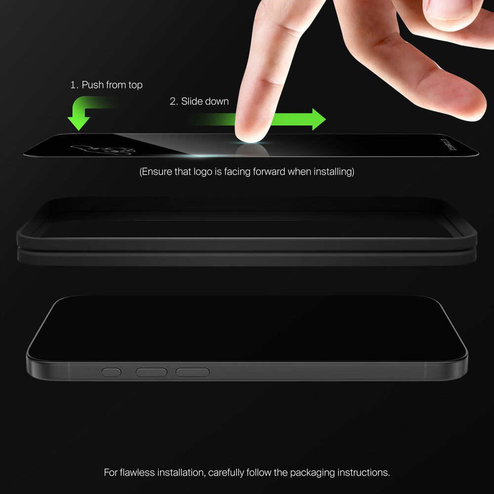 Belkin Cinnamoroll Flying Custom Glass Screen Protector - iPhone 16 Plus/15 Plus/15 Pro Max, Privacy - Image 6