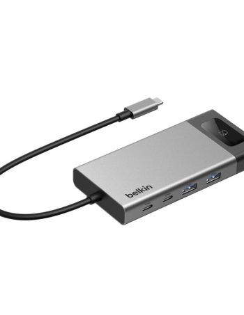 Belkin 8-Port Dual Display USB-C Hub - Black