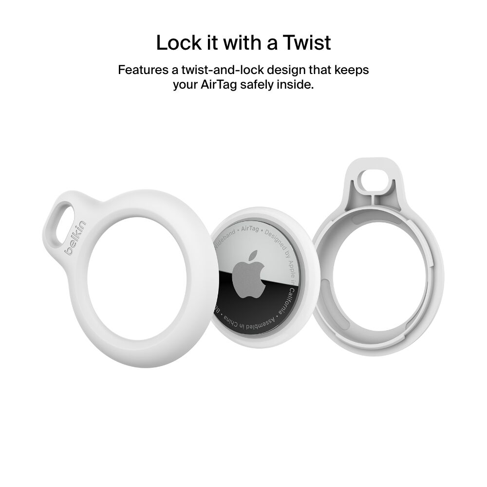 Belkin Secure Holder with Strap for AirTag - White - Image 3