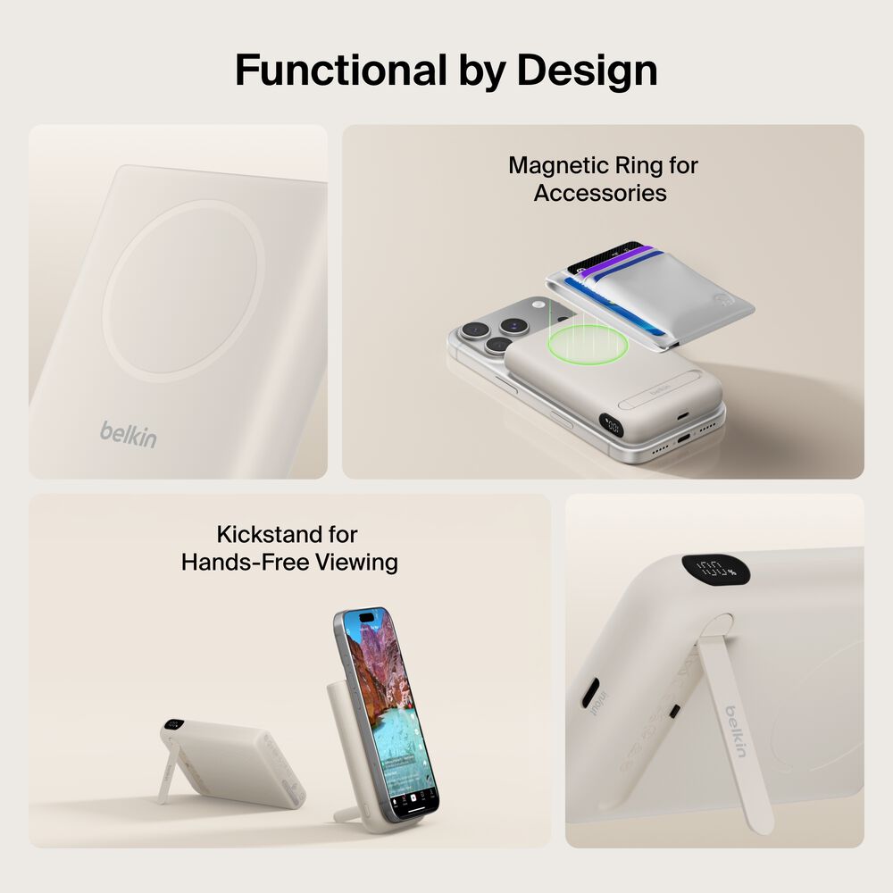 Belkin Power Bank 10K with Magnetic Ring - Image 3