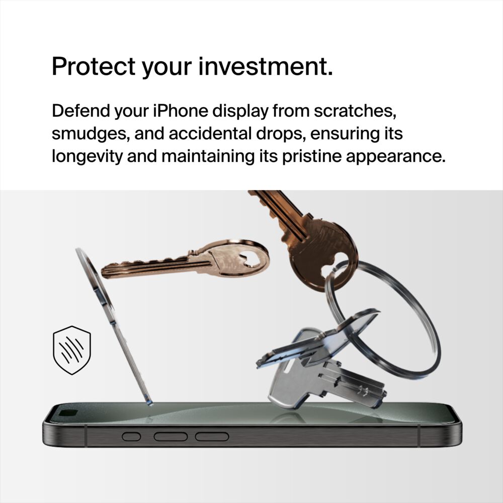 Belkin UltraGlass 2 Blue Light Filter Screen Protector for iPhone 15 Pro - Image 2