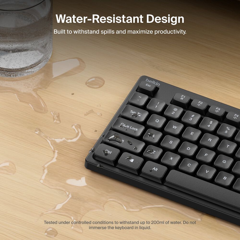 Belkin Wired Keyboard and Mouse Combo - Black - Image 5