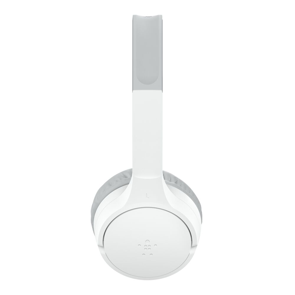 Belkin Wireless On-Ear Headphones for Kids - White, USB-C Cable - Image 8