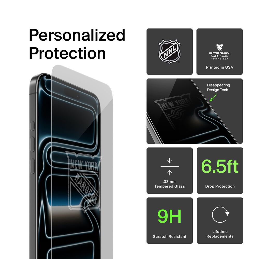 Belkin New York Custom Glass Screen Protector - iPhone 16 Pro Max, Clear - SSBN-NHL-NYR00-C6M - Image 3