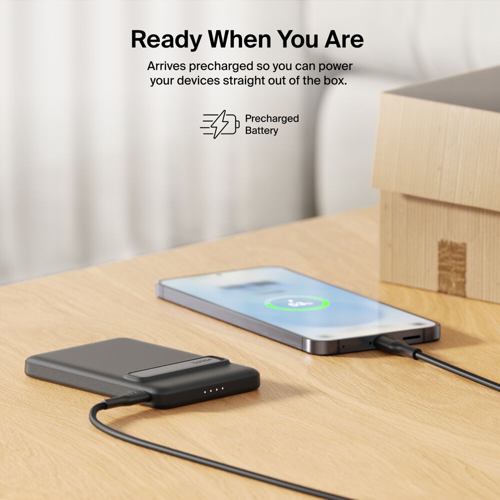 Belkin Slim Magnetic Power Bank 5K with Qi2 - Image 5