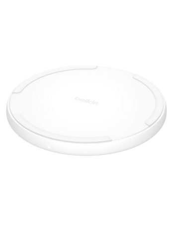 Belkin Wireless Charging Pad 15W - White, Power Supply Included, 1 Pack