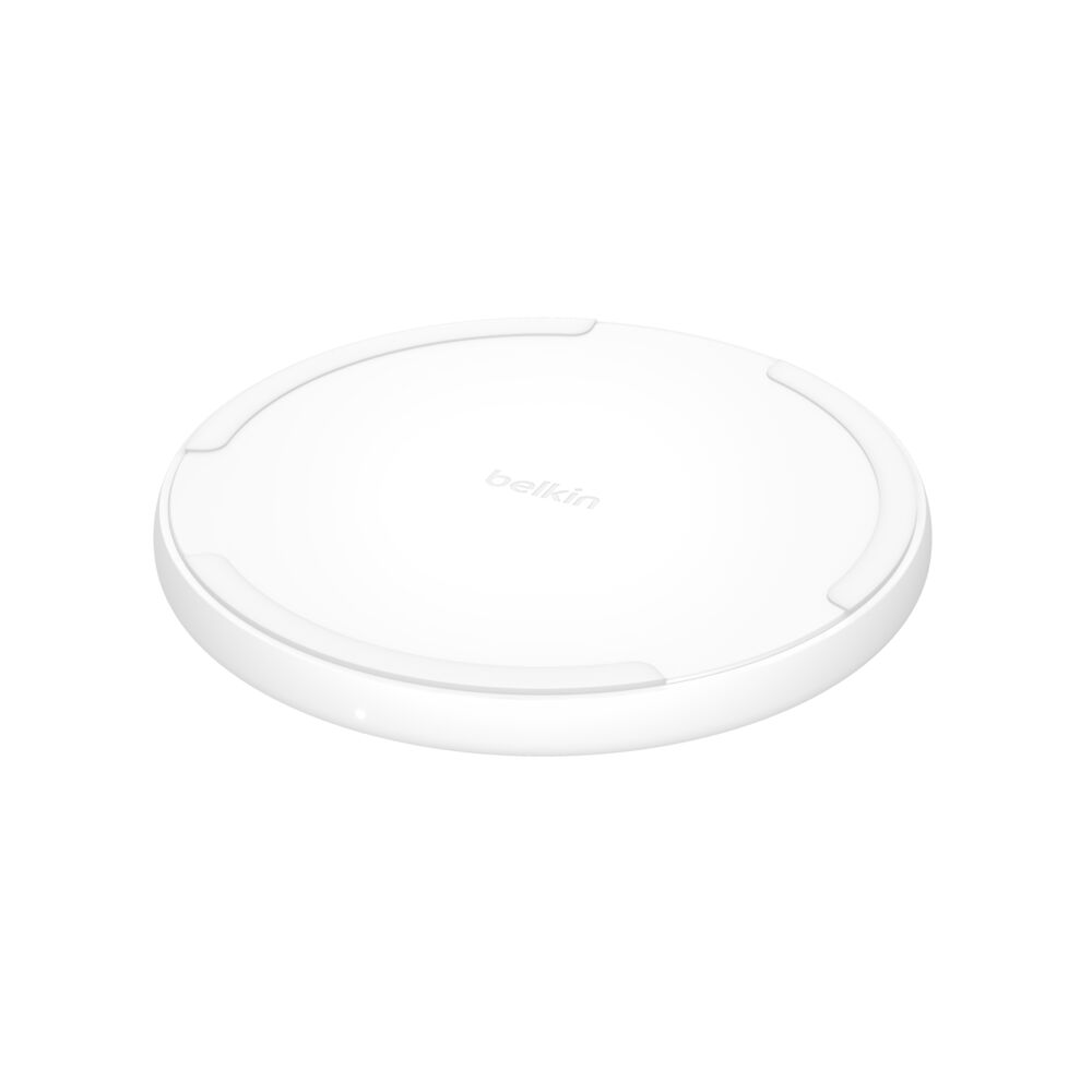 Belkin Wireless Charging Pad 15W - White, Power Supply Included, 1 Pack