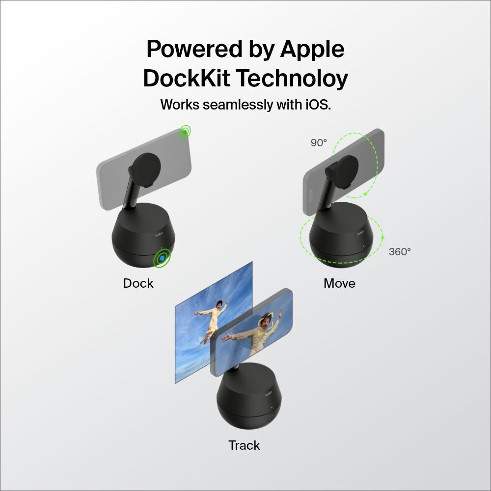 Belkin Auto-Tracking Stand Pro with DockKit - Black - Image 3