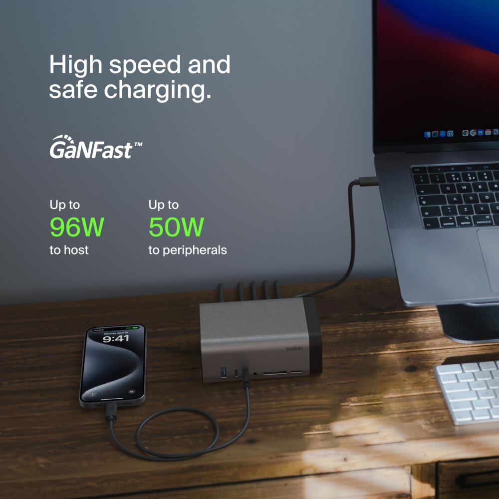 Belkin USB-C 11-in-1 Pro GaN Dock 150W - Space Gray - Image 3