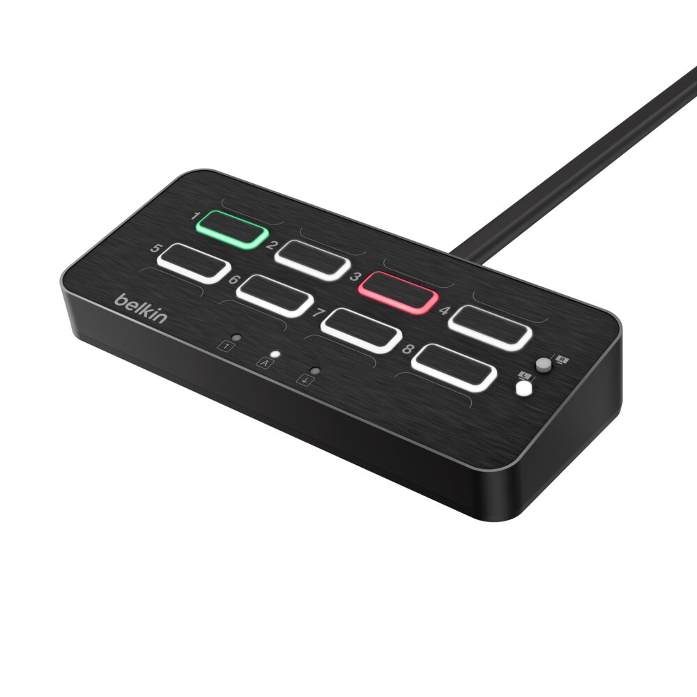 Belkin DuoClave Secure KVM Remote Control 8-Port - Black