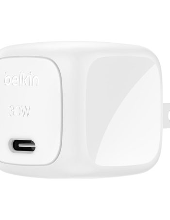 Belkin Compact USB-C Charger 30W - White, 30W Standalone