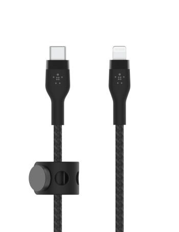 Belkin USB-C Cable with Lightning Connector - Black, 6.6 ft