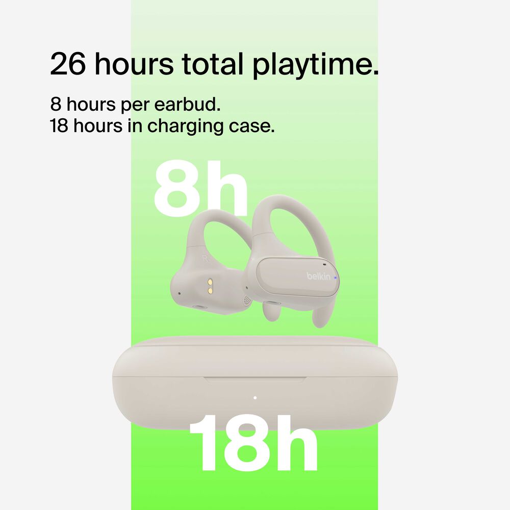 Belkin Open-Ear Wireless Earbuds - Sand - Image 7
