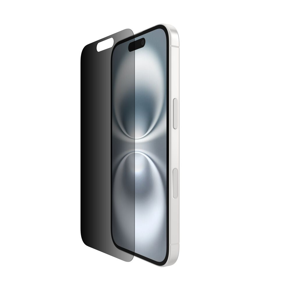 Belkin InvisiGlass Privacy Treated Screen Protector for iPhone 16/15/14 Pro