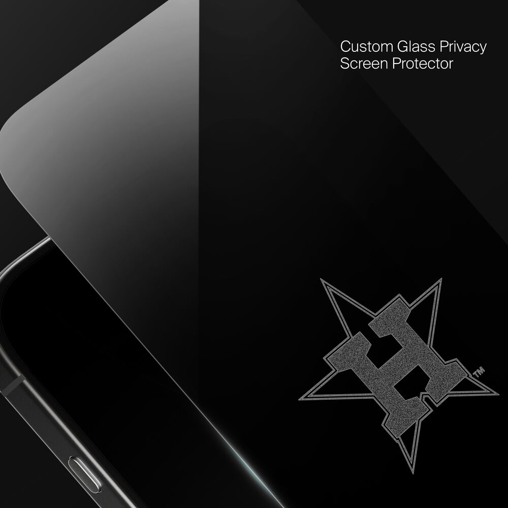 Belkin Houston Astros Custom Glass Screen Protector - iPhone 16 Plus/15 Plus/15 Pro Max, Privacy - Image 5