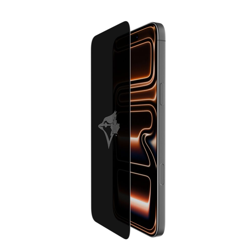 Belkin Toronto Blue Jays Custom Glass Screen Protector - iPhone 16 Plus/15 Plus/15 Pro Max, Privacy