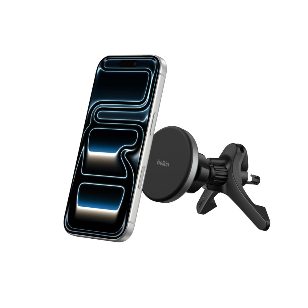 Belkin Magnetic Wireless Charging Car Vent Mount - Power Supply Included