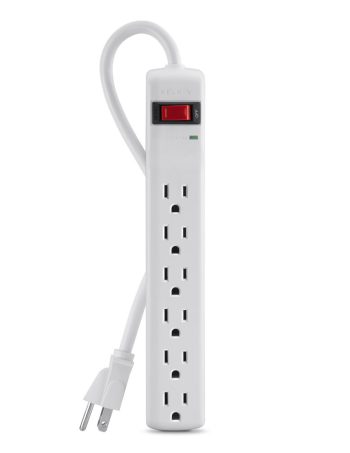 Belkin 6-Outlet Surge Protector with 3-foot Power Cord - 3.0 feet, us