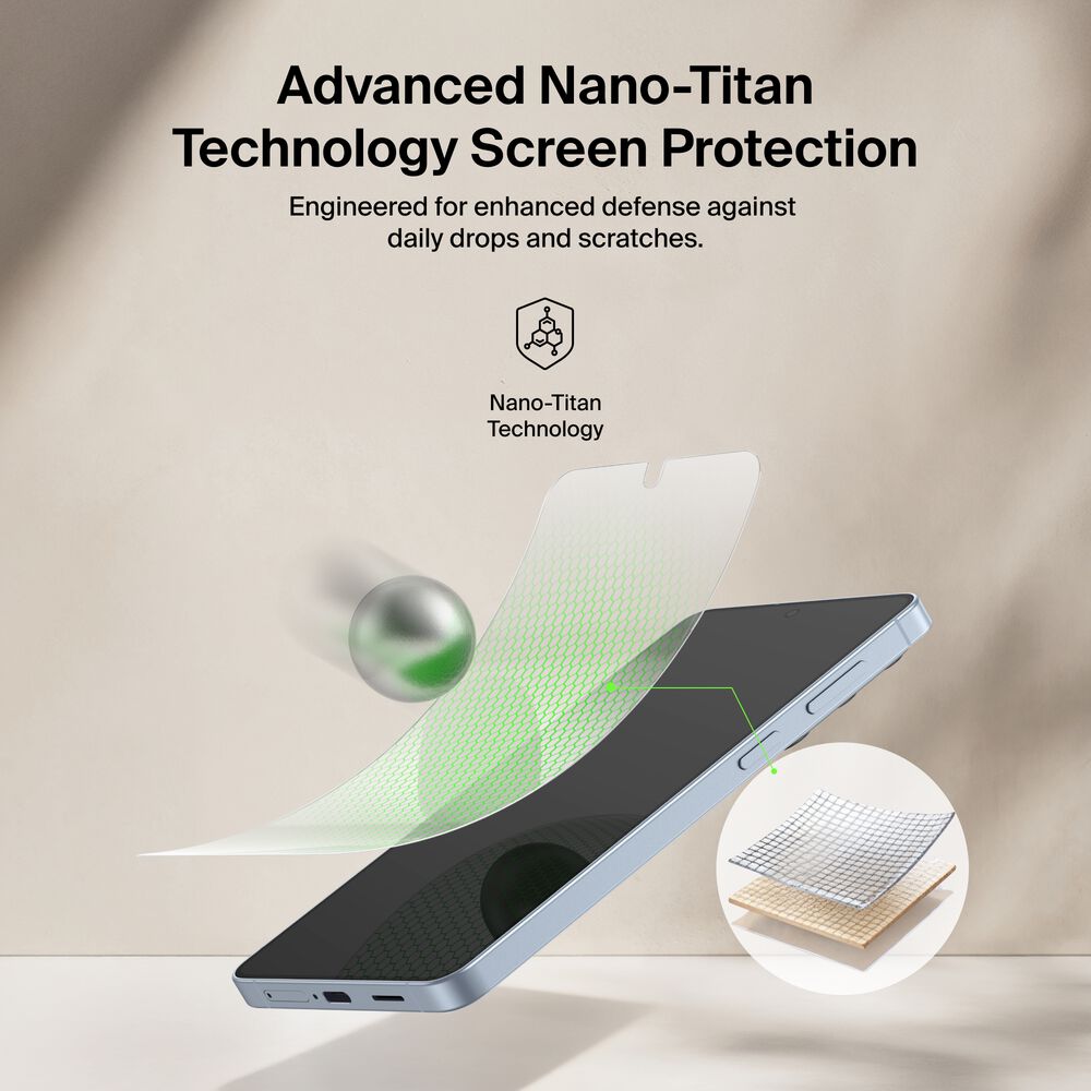 Belkin Titan EcoGuard Privacy Filter Screen Protector for Samsung Galaxy S26+ - Image 5